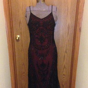 Marina Beaded Lace Formal Dress | Y2K vintage | size 10